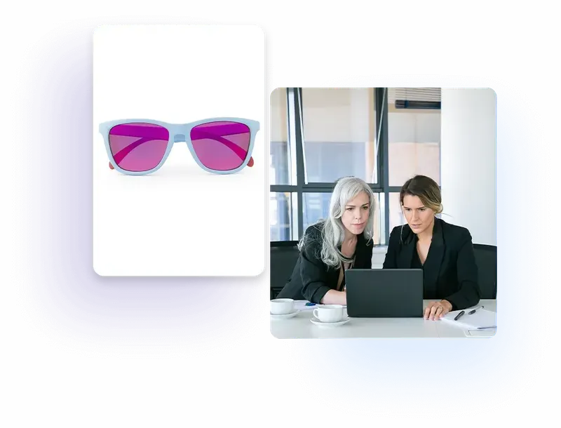 Eyewear e-commerce photo editing
