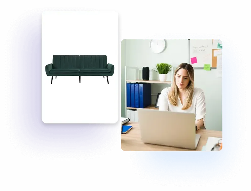 Furniture e-commerce photo editing