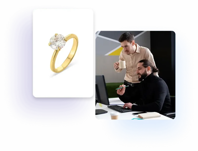 Jewelry e-commerce photo editing